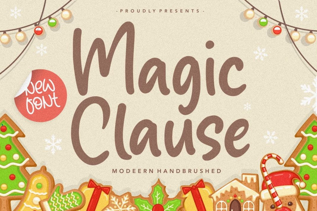 Magic Clause Hand Brush Font