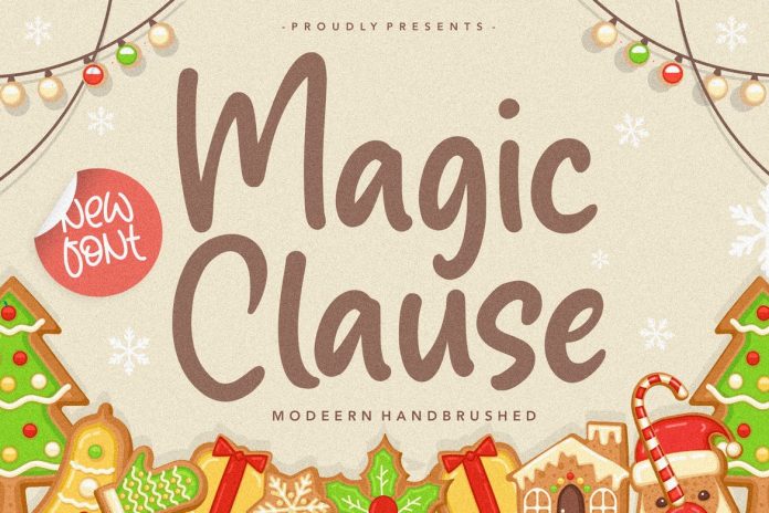 Magic Clause Hand Brush Font