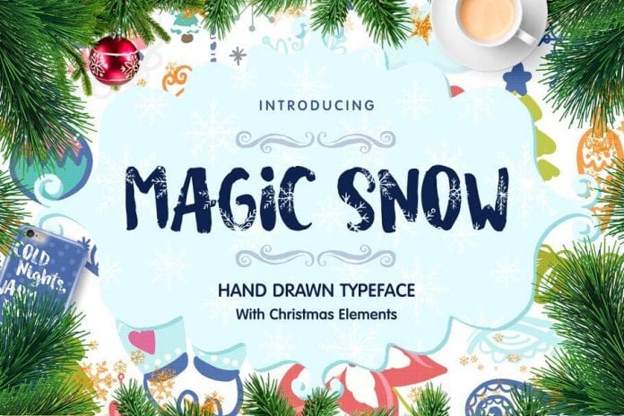 Magic Snow Christmas Typefase Font