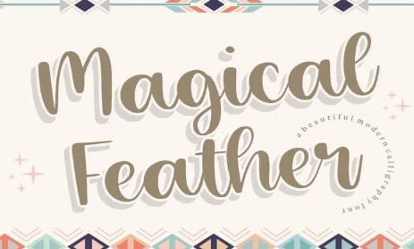 Magical Feather YH - Modern Calligraphy Font