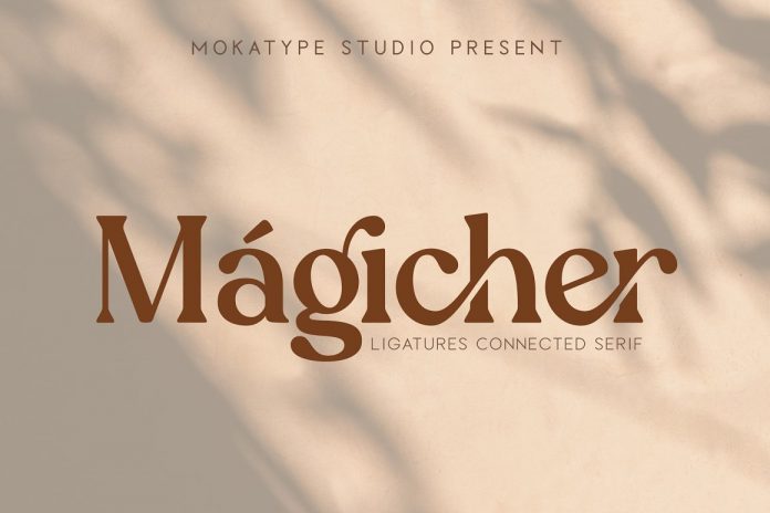 Magicher - Ligatures Connected Serif Font