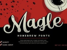 Magle Coffee Branding Script Font