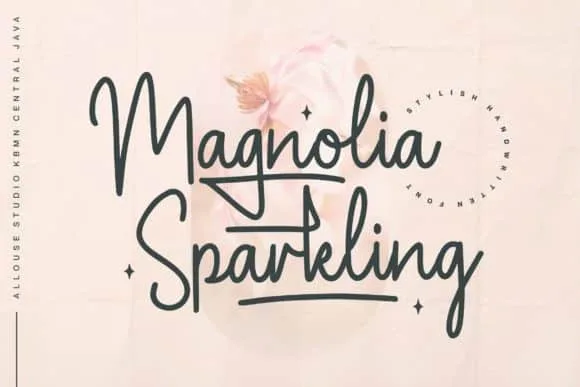Magnolia Sparkling Font Magnolia Sparkling Font