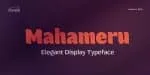 Mahameru Font Family