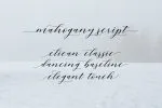 Mahogany Script Font