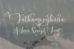 Mahoni with My Hearts Font