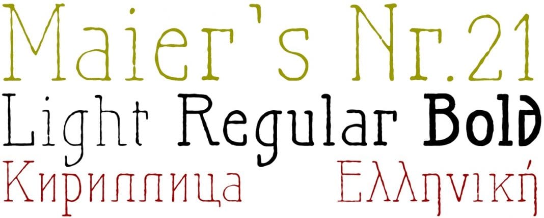 Maiers Nr21 Pro Font Family