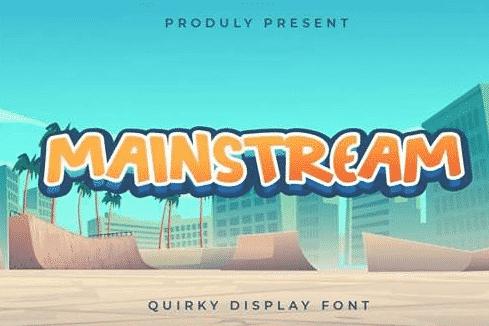 Mainstream - Quirky & Cute Display Font