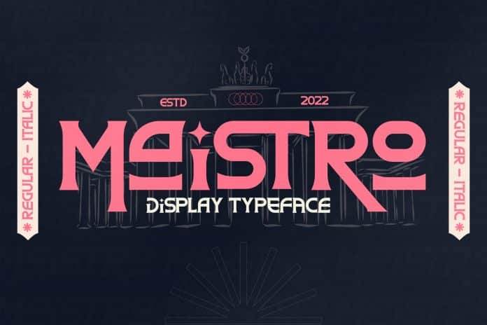 Maistro Modern Display Typeface