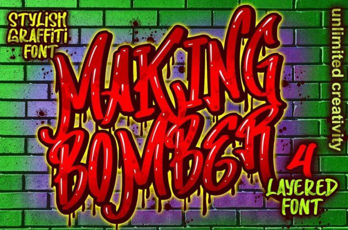 Making Bomber Graffiti Font