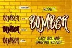 Making Bomber Font