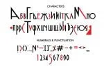 Malarstvo - Avangard Color Font Cyrillic