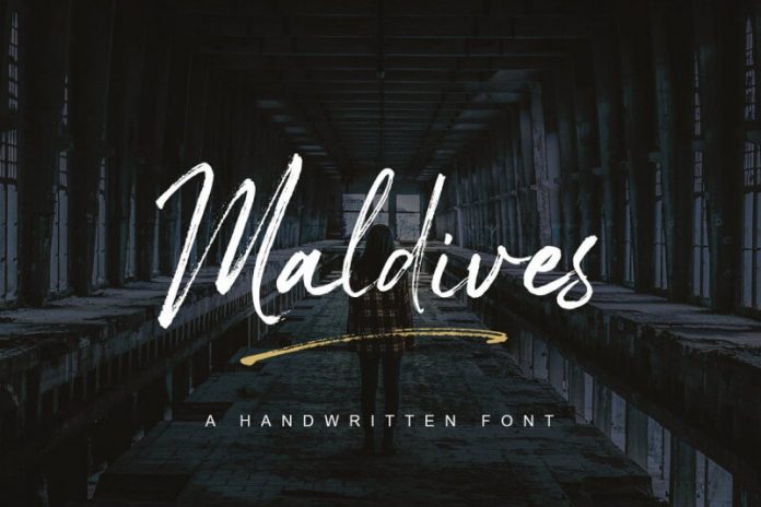 Maldives Handbrush Font