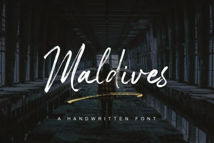 Maldives Handbrush Font