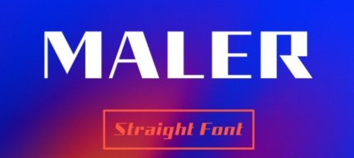 Maler family Font
