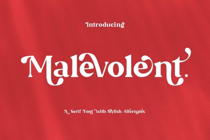 Malevolent - Playful Serif FontMalevolent - Playful Serif Font