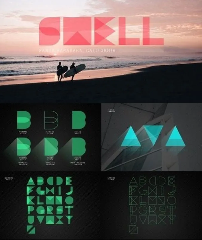 Malibu vector Font