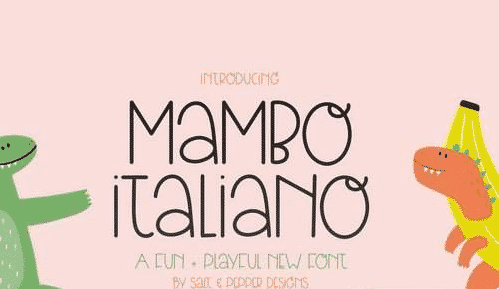 Mambo Italiano Font