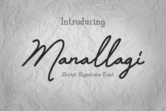 Manallagi - Script Signature Font