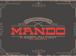 Mando from Line Creative Font