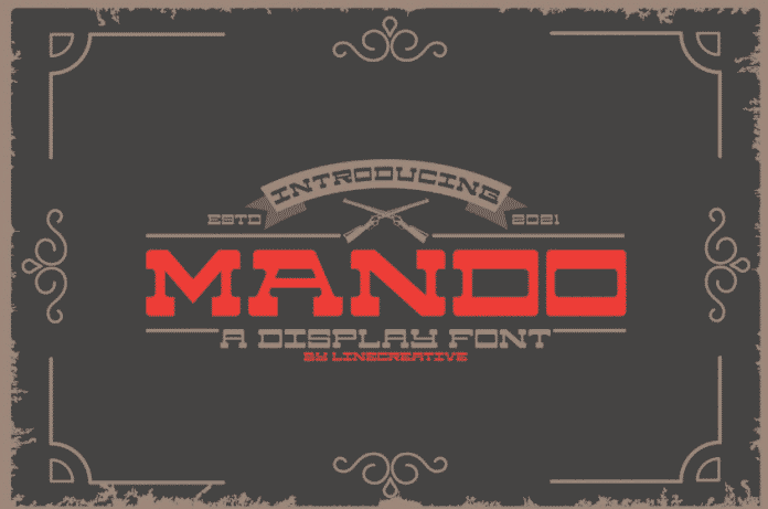 Mando from Line Creative Font