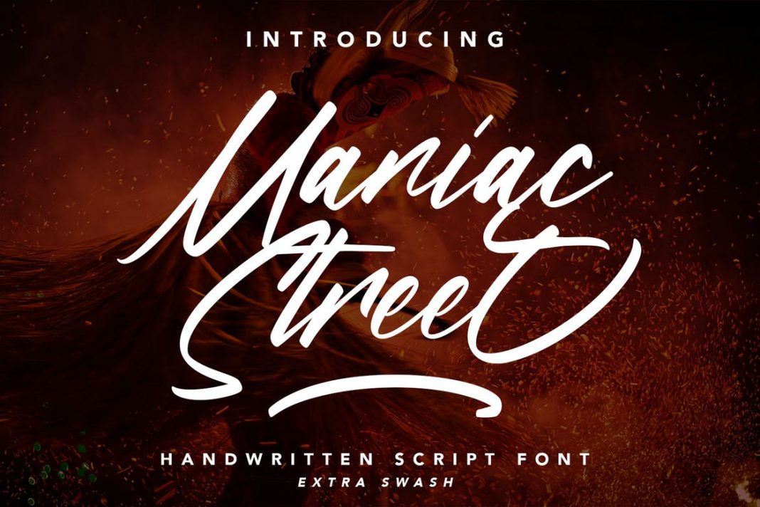ManiacStreet - Handwritten Script Font