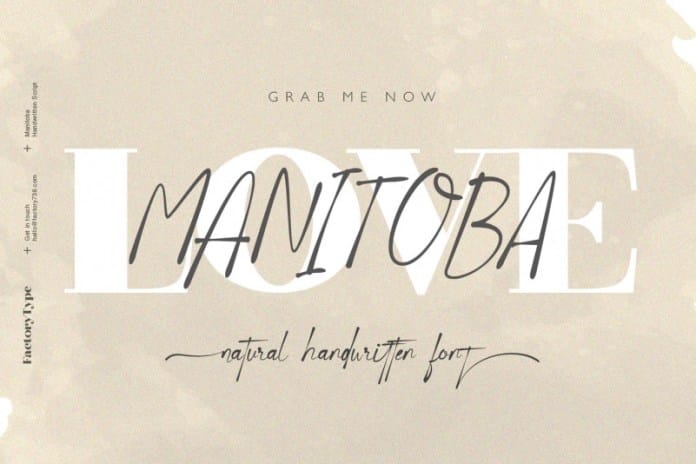 Manitoba Script Font
