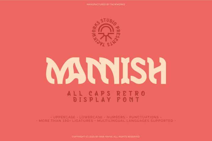 Mannish All Caps Retro Display Font