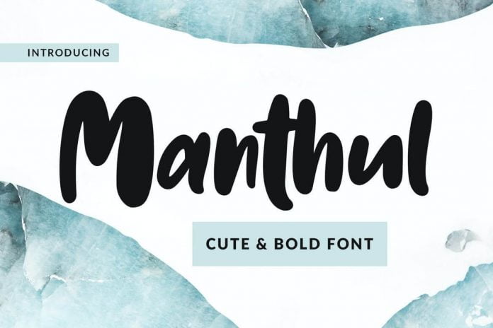 Manthul - Cute & Bold Font