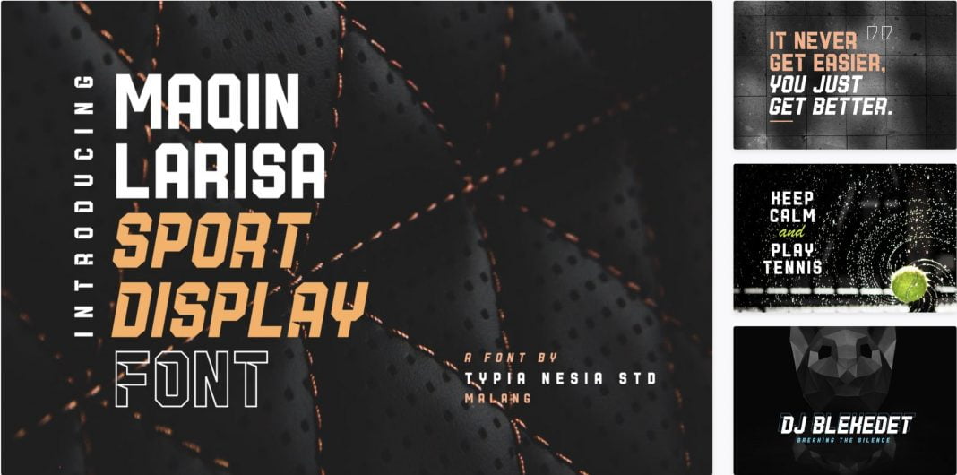 Maqin Larisa - Sport Display Font