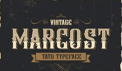 Marcost - Tato Typeface Font