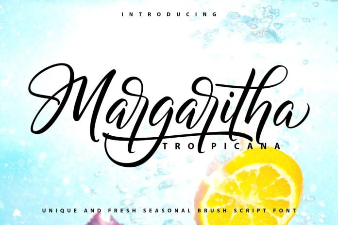 Margaritha - Tropicana - Unique Brush Font