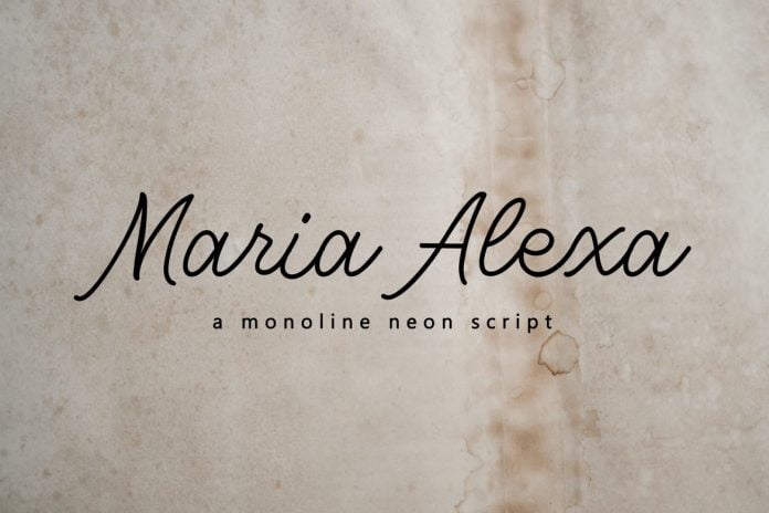Maria Alexa - Elegant Handwritten Font