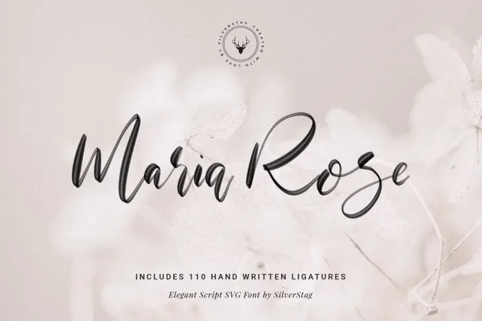 Maria Rose SVG Font