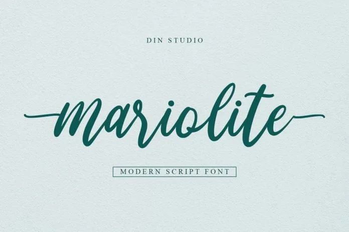 Mariolite-Modern Script Font