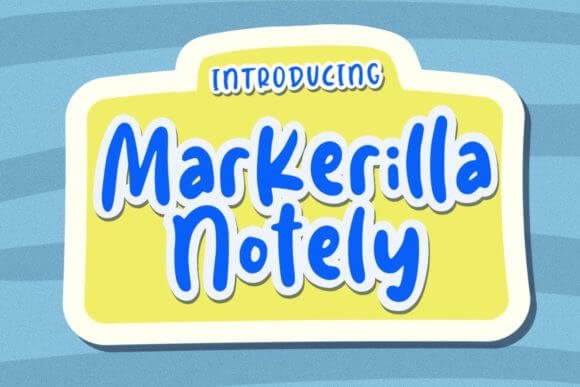 Markerilla Notely Font