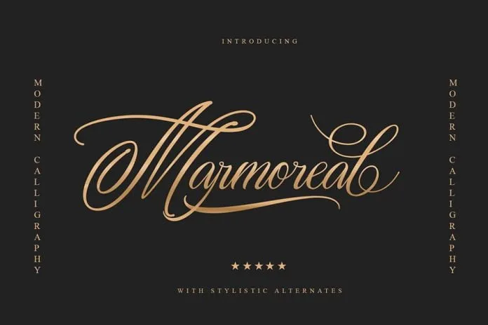 Marmoreal Decorative Script Font