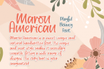 Maron American Font