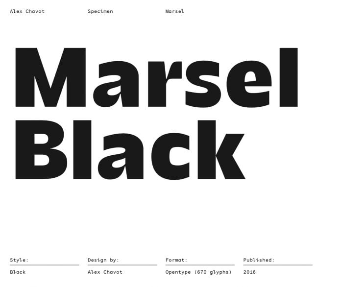 Marsel Black Font