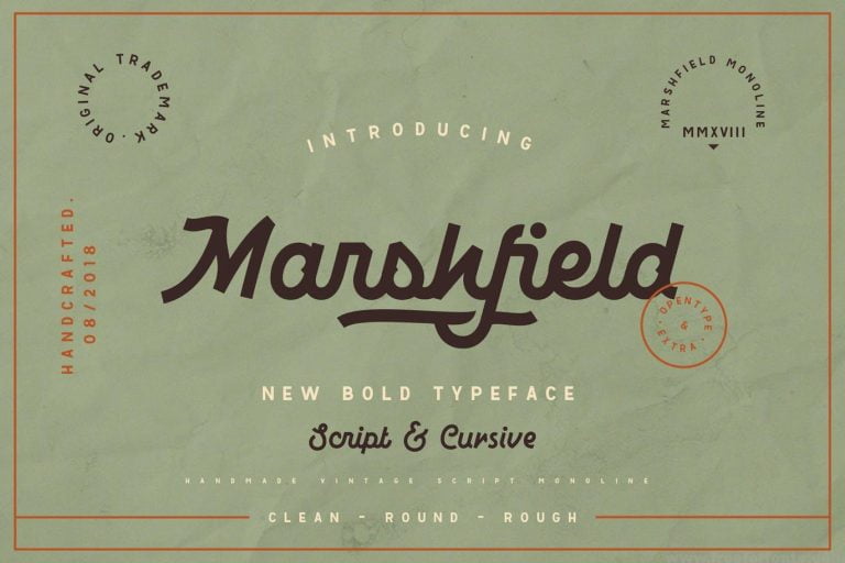 Marshfield Typeface Font Free Download