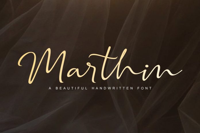 Marthin - Script Font