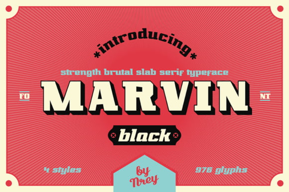 Marvin Black Font