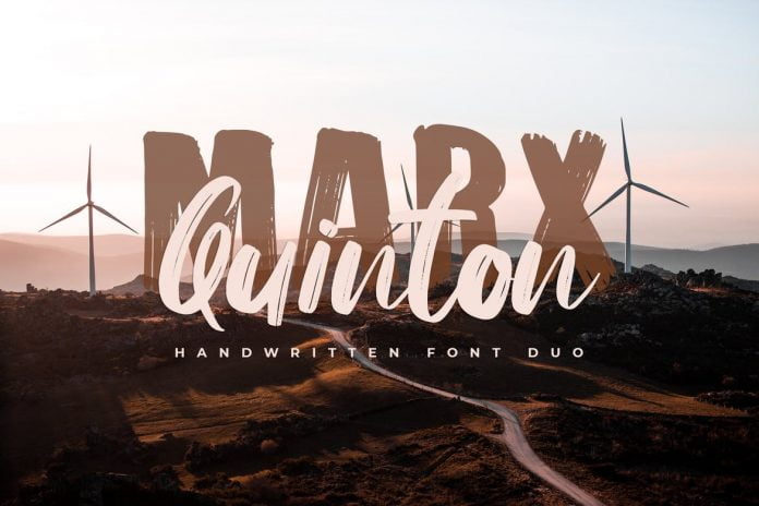 Marx Quinton - Handwritten Font Duo
