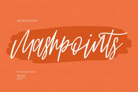 Mashpoints Handwritten Script Font