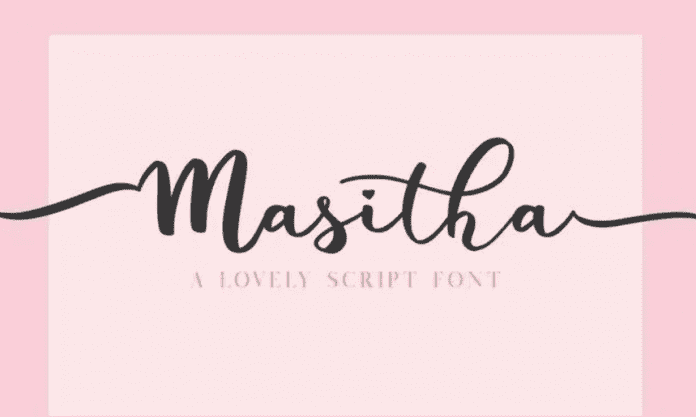 Masitha - A Lovely Script Font