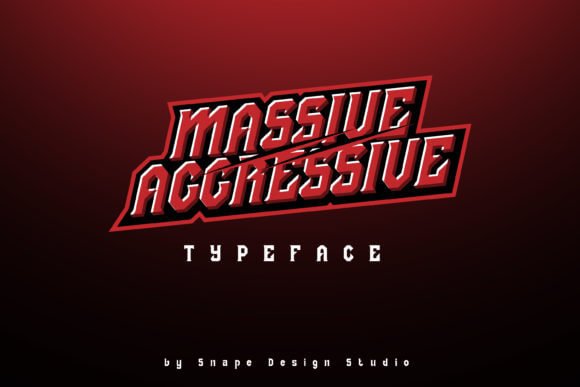 Massive Aggressive Font