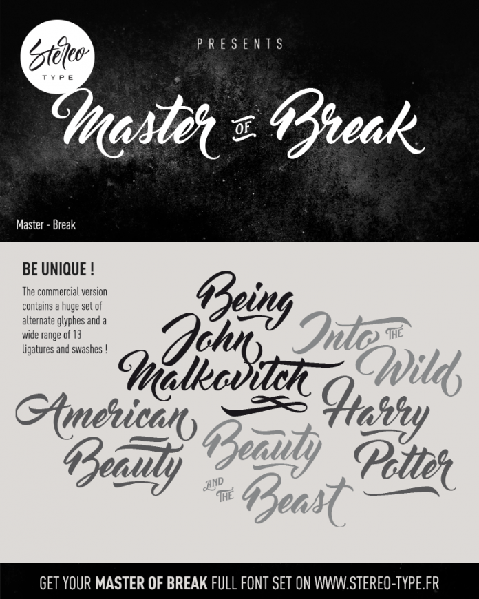 Master of Break Font