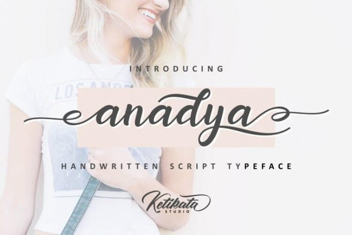 Anadya Handwritten Script