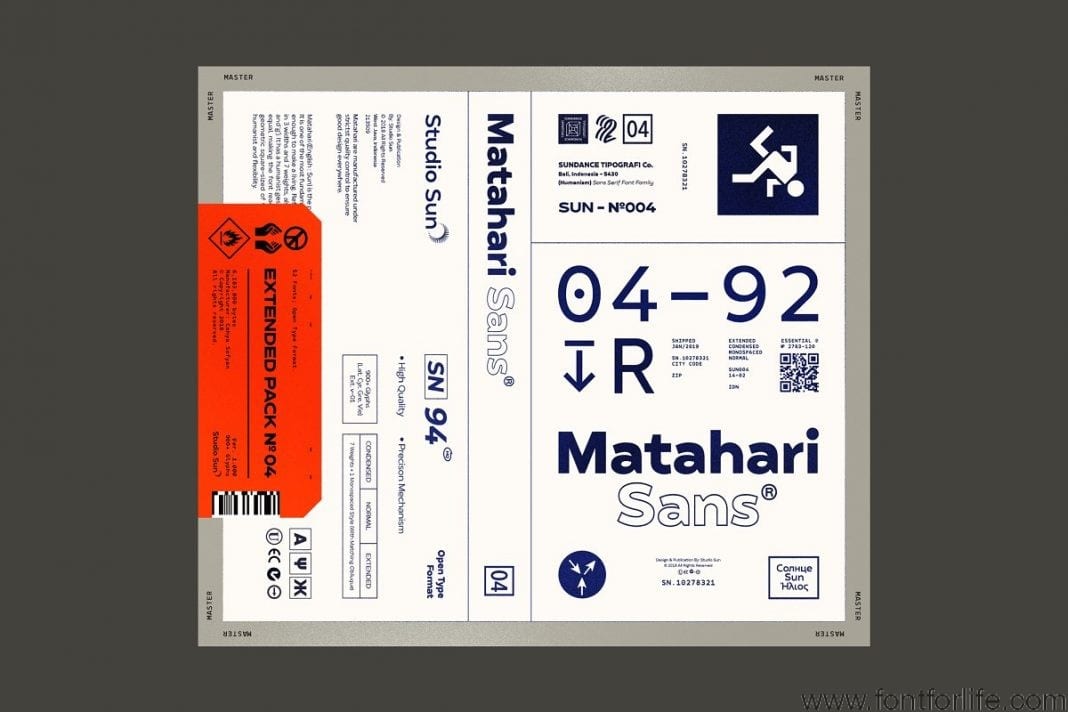 Matahari Sans Font Family