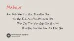 Mateur Font